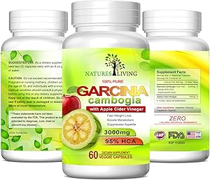 2300mg Garcinia Cambogia Extract & 700mg Apple Cider Vinegar in 2 Pills (60 Veggie Capsules) 100% Natural, Detox, Digestion & Circulation Support. Best Weight Loss Supplement & Carb Blocker
