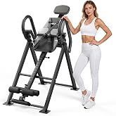 VEVOR Inversion Table, 300 lbs Capacity Heavy Duty Back Inverter Stretcher, Inverted Table with Dual-Roller Locking, Decompression Tables for Shoulders, Neck,