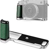 Haoge XE5 Handle Leather HandGrip for Fujifilm X-E5 Camera Body L-Shape Grip Bracket Silver with Arca-Swiss Standard Plate HG-FUXE5N-S-G Green