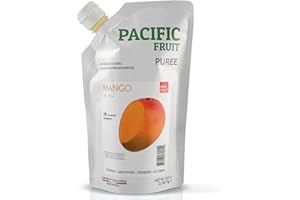 PACIFIC FRUIT PURA FRUTA PACIFIC FRUIT - Real Mango puree for cocktails - Mango juice no sugar added – Pure mango – 100% REAL FRUIT!