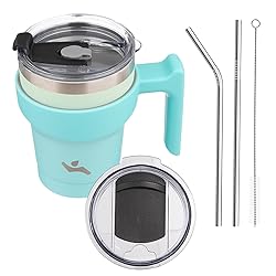 Konokyo 10 oz Tumbler with Handle and 2 Straw 2