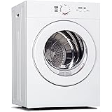 Euhomy Compact Dryer 1.8 cu. ft. Portable Clothes Dryers with Exhaust Duct with Stainless Steel Liner Four Function Small Dry
