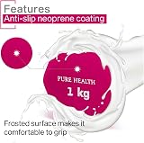 Pure Health Neoprene Dumbbell Pair 1kg Pink 2kg 3kg 4kg 5kg 8kg 10kg view 4