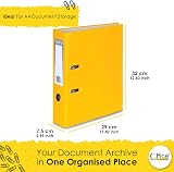 Office Centre Yellow A4 75mm Lever Arch File Metal Edge 500 Sheet view 3