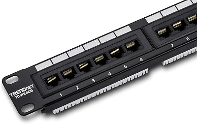 TRENDnet TC-P24C6 24-Port Cat6 Unshielded Patch Panel Gigabit Network