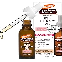 Palmer's Cocoa Butter Formula Moisturizing Skin Therapy Oil for Face with Vitamin E, C & 10 Pure Facial Oil Blend, Rosehip Fr