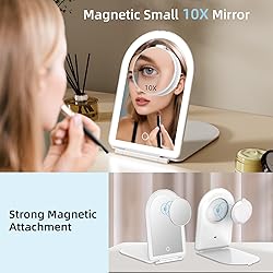 FUNTOUCH Rechargeable Travel Makeup Mirror with