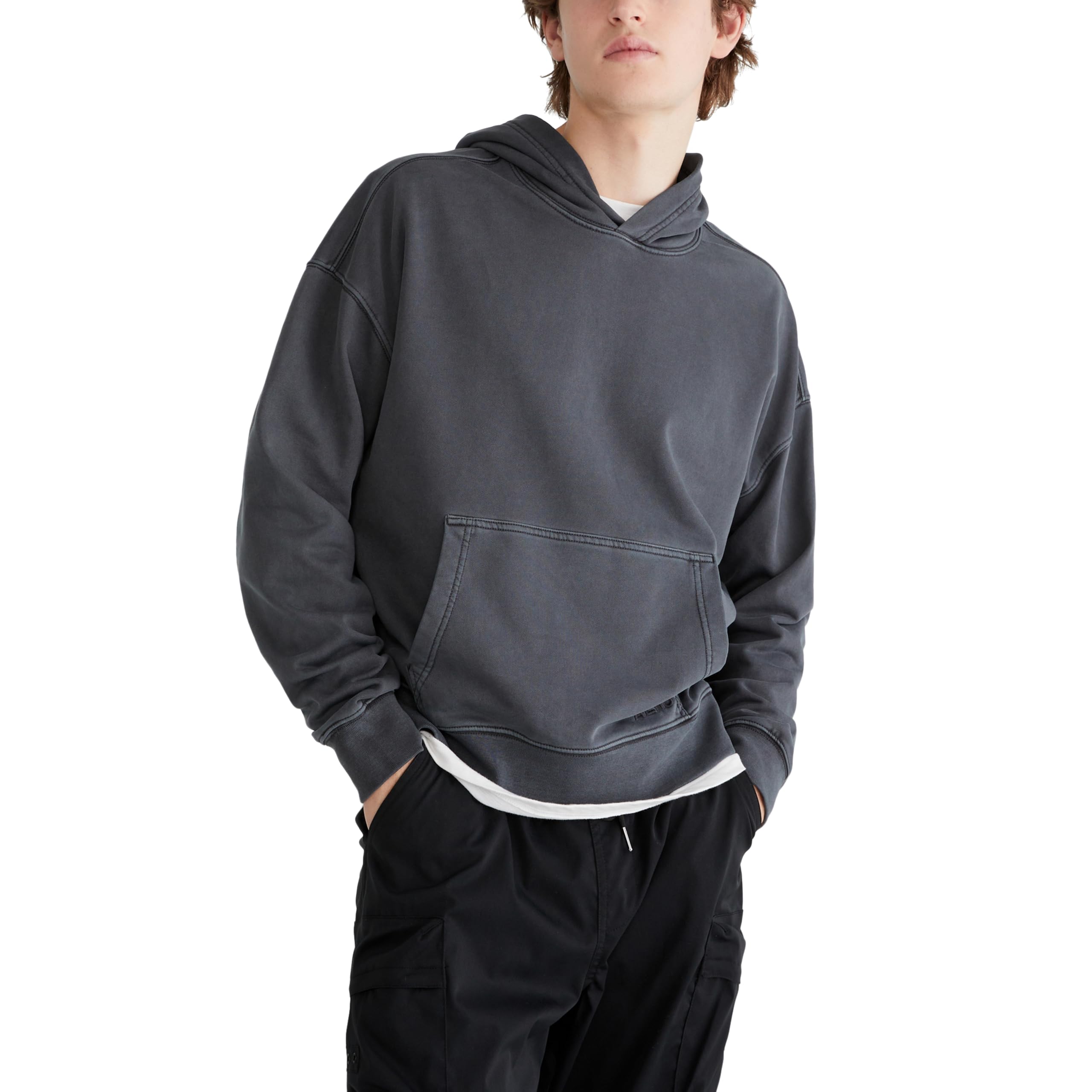 AEROPOSTALE Men’s Boxy Pullover Hoodie, Camel