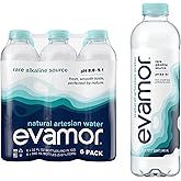 EVAMOR Artesian Bottled Water - Single Source, Naturally Alkaline and Full of Electrolytes for Hydration and Health, 32 Fl. Oz. Bottles (Pack of 6)