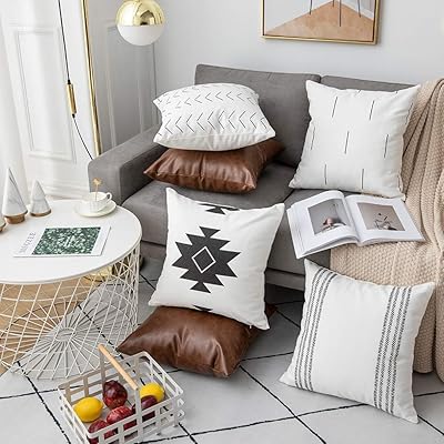Pack Modern Geometric Throw Pillow Covers, 18x18 Togo Ubuy