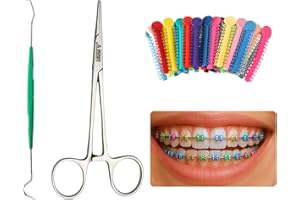 ARTMAN INSTRUMENTS Ligas para Brackets Ortodoncia Dental braces color changing kit orthodontic Dental Ligature Ties for Brackets Change Braces Color Easily DIY Braces Color Kit 1040pcs
