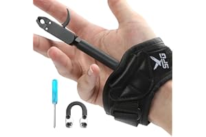 TAEYONK Bow Release for Compound Bow,Aluminum 360°Rotatable,4 or 3 Finger Archery Release Trigger,for Both Right and Left Handers,for Both Youth and Adults,Adjustable Sensitivity and Angle,Tool Included