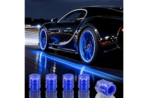 20Pcs Glow in The Dark Tire Valve Caps, Fluorescent Tire Valve Caps for Cool Car Decorations, Universal Luminous Car Tires Va