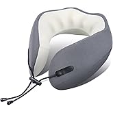 RESTCLOUD Plane Neck Pillow, Travel Neck Pillow for Sleeping on Airplanes, Flight and Car with All-Rounded Neck Support (Large)