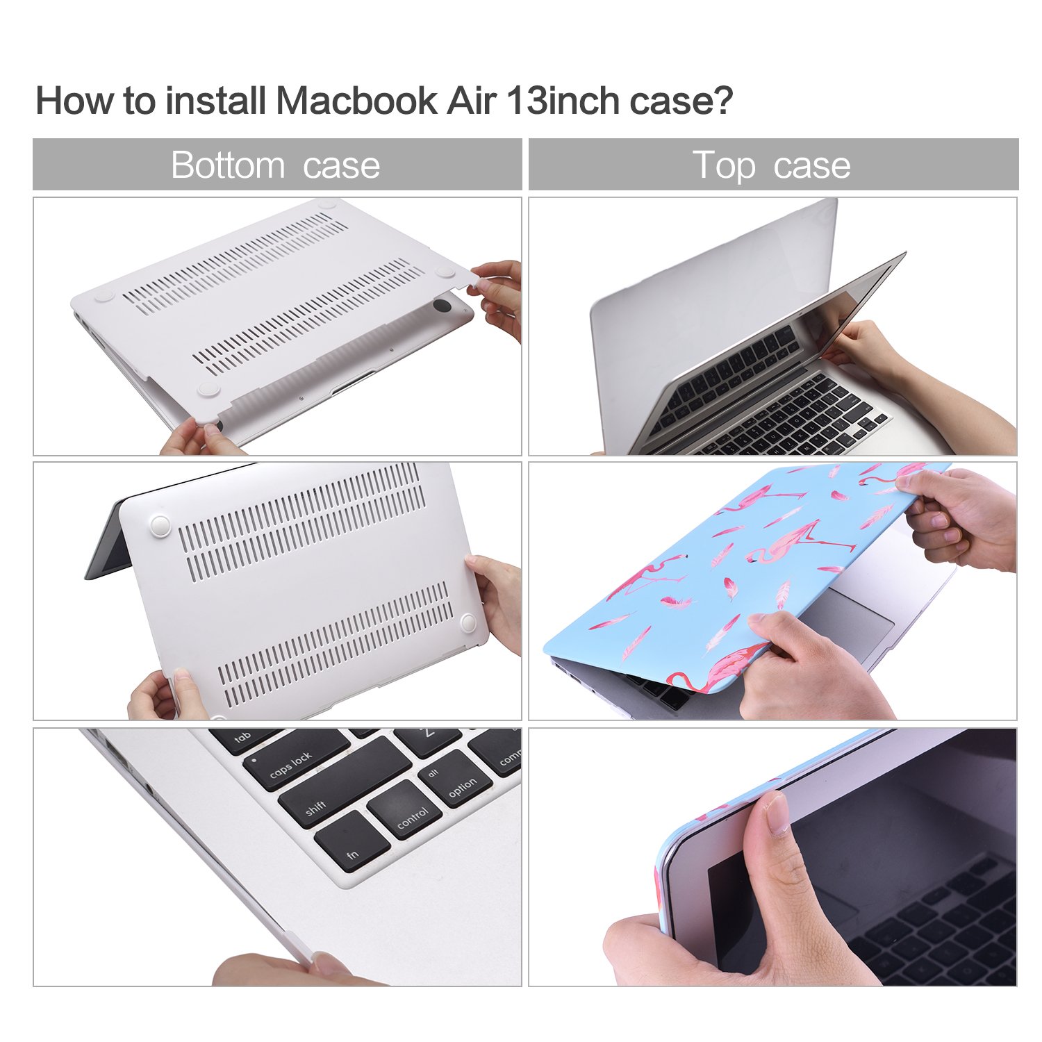 EGONE Hard Plastic Protective Case Soft-Touch For Apple Macbook Air 13 Inch Model A1369 And A1466(2012-1017), Goose