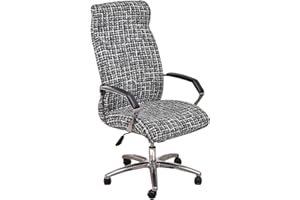 GOSTADY Office Chair Covers Stretch Computer Chair Slipcover Printed Removable Boss Chair Seat Cushion Protectors with Zipper for Armrest Chair Universal Rotating Chair