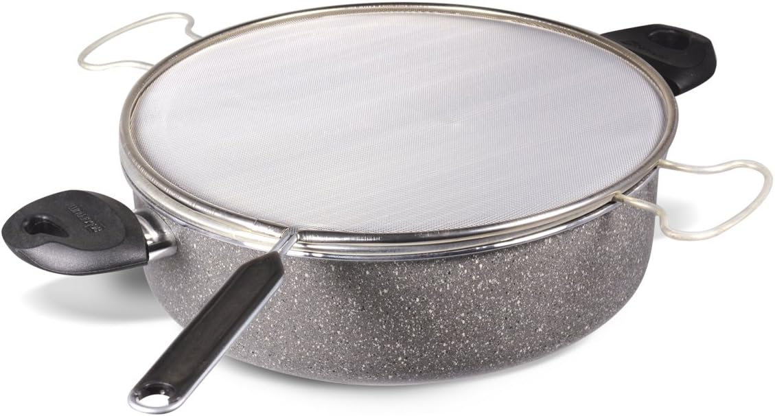 Bialetti Industrie New Trudi Fryer, Aluminium, Grey