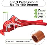 Toolwiz 3-in-1 Pipe Bender 6-8-10mm 180 Degree Copper Aluminum Brass Tube Tool view 5