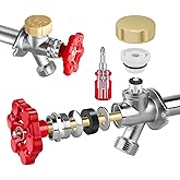 Outdoor Faucet Repair Kit, ASSE 1019-A Vacuum Breaker Outside Faucet Repair Kit, Vacuum Breaker and Handle Replacement Kit fo