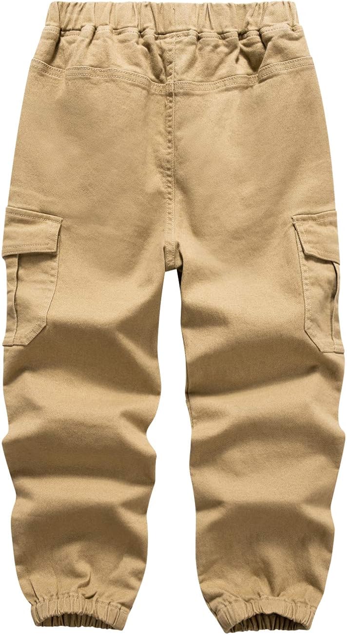 boys elastic waist khaki pants