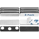 Mata1-USA (3 Badge Holder Magnets, 1.75 x 0.5 inches), Name Tag Magnet Backs w/ 3 Extra-Strong Neodymium Magnets for ID Badge Holders