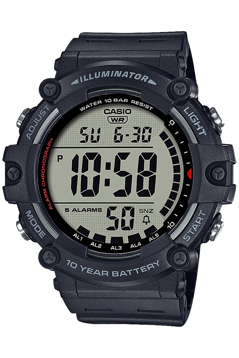 Casio Collection AE1500WH/DW291/MWD110 (Digital_Big Face) Wristwatch