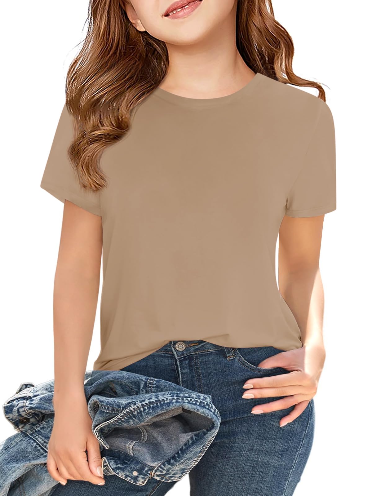 Girls Short Sleeve T Shirts Kids Summer Tops
