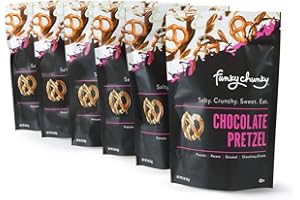 Funky Chunky Gourmet Popcorn, Chocolatey Popcorn, Pretzel, and Nutty Mixes, Chocolate Pretzel, 5-Ounce Bags (Pack of 6)