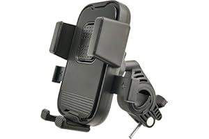 RYANGO Bike Phone Mount, Bike Phone Holder One-Handed Operation, Handlebar Phone Holder Bicycle Phone Holder, 4.7”-7.1” Cell Phone Mount for Bike, E-Bike, Motorcycle, Scooter