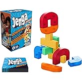 Jenga: Downfall Expansion | Add More Fun with Funky Blocks and Sabotage | Ages 6+ | 1+ Players | Family Party Games | Require
