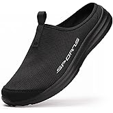 DimaiGlobal Mens Slippers with Arch Support Casual Mules Clog Open Back Shoes Comfort Slip-On Walking Loafer Indoor Outdoor House Shoes
