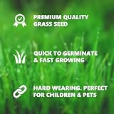 Grow Pure Grass Seed 1kg Fast Growing Shade Tolerant UK Climate view 3