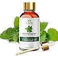 Earth Nourish Peppermint Essential Oil - 30ml/1.01fl oz - Pure and Natural for Skin, Face, Massage, Aromatherapy, Diffuser - Premium Grade with Glass Dropper