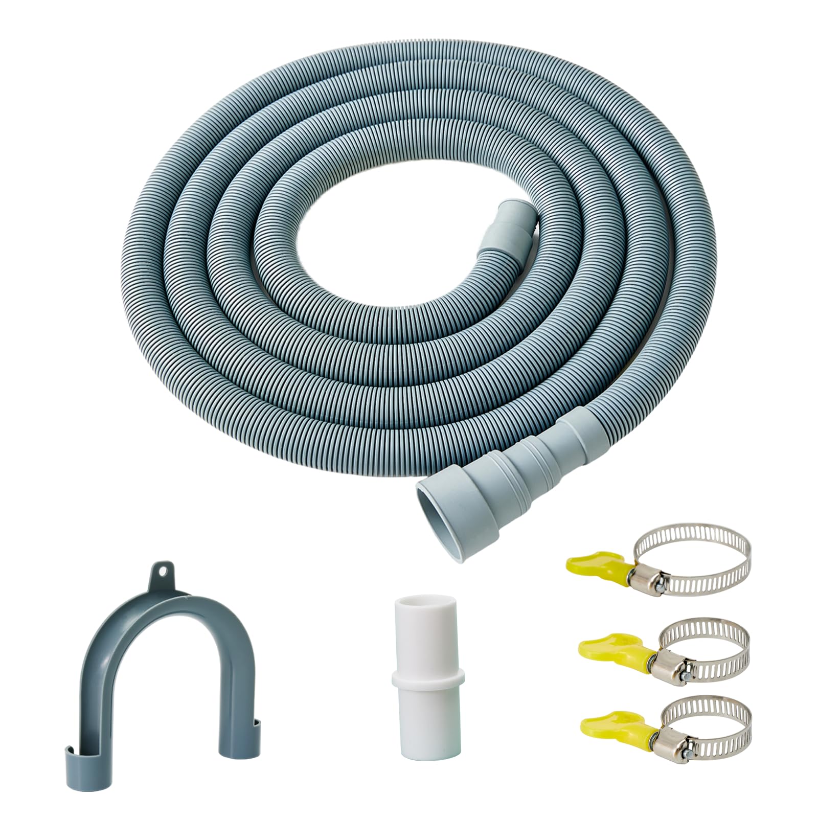 Photo 1 of Marekineko Universal Washing Machine Drain Hose Extension Kit - 6.5FT Dishwasher Drain Hose - washer Drain Hose, manguera para lavadora