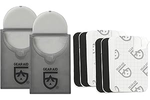 GEAR AID Tenacious Tape Mini Patches with Peel-and-Stick Adhesive Repairs Holes, Tears in Winter Gear, Down Puffer Jackets, S
