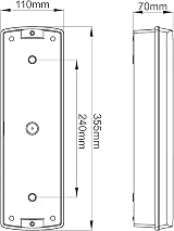 LEDBRITE 5W LED Emergency Bulkhead Light Maintained Non-Maintained IP65 Exit view 8