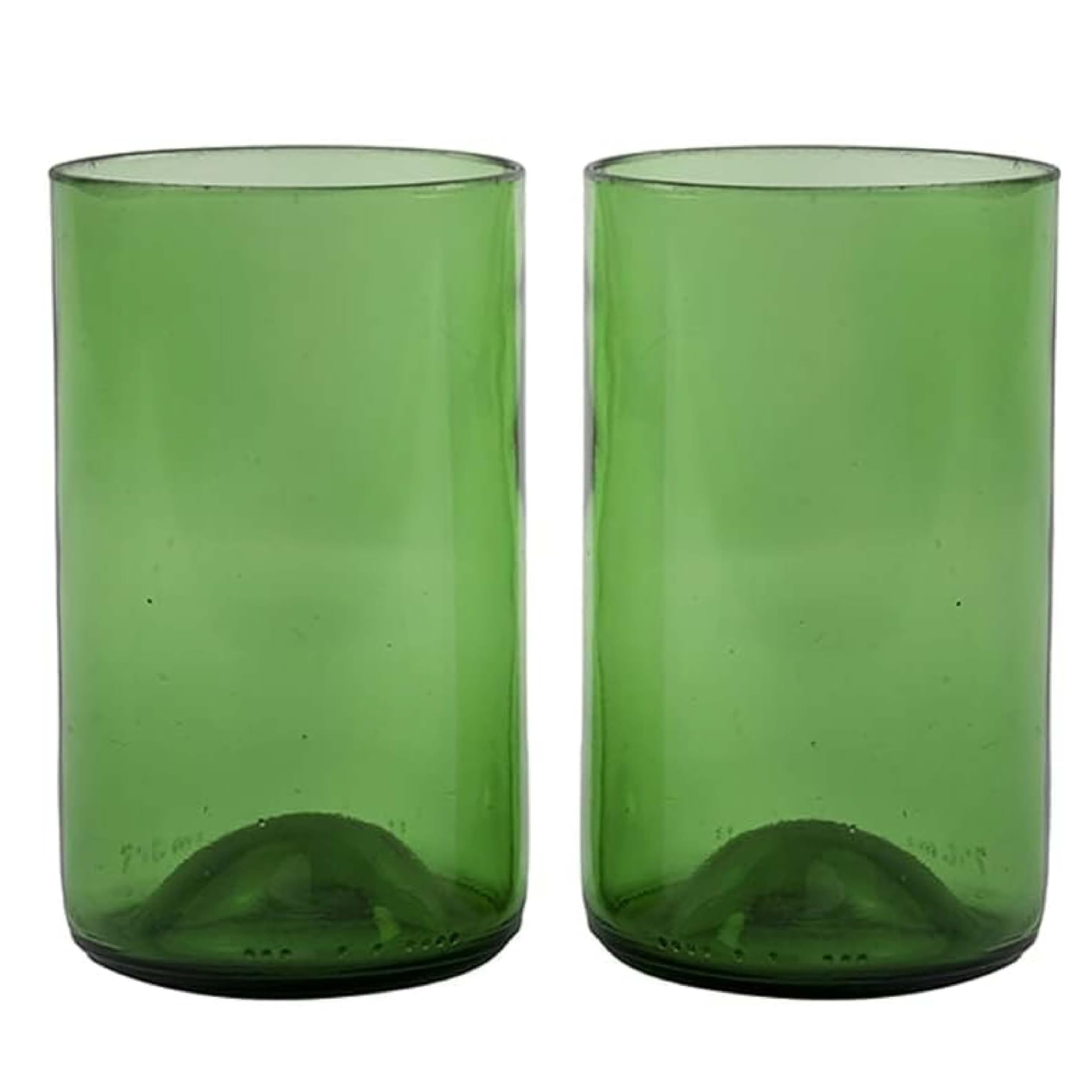 GoGiftid Recycled Glasses – Colourful Eco-Friendly Glasses Created Using Wine Bottle | Sustainable Glassware for Wine Water & Cocktails | Unique Gift for Home Kitchen & Restaurant (Pack of 2)