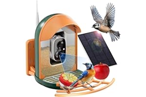 Bird Feeder with Camera, Smart Bird Feeder with Cam Solar Powered, 2K HD Video, AI Bird Species Identification, Instant Arriv