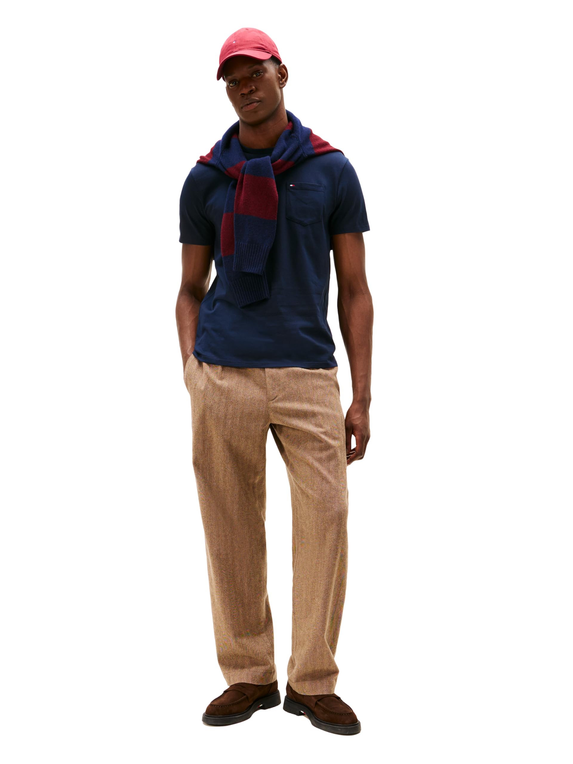 Tommy Hilfiger Men's Essential Short Sleeve Cotton Crewneck Pocket T-Shirt