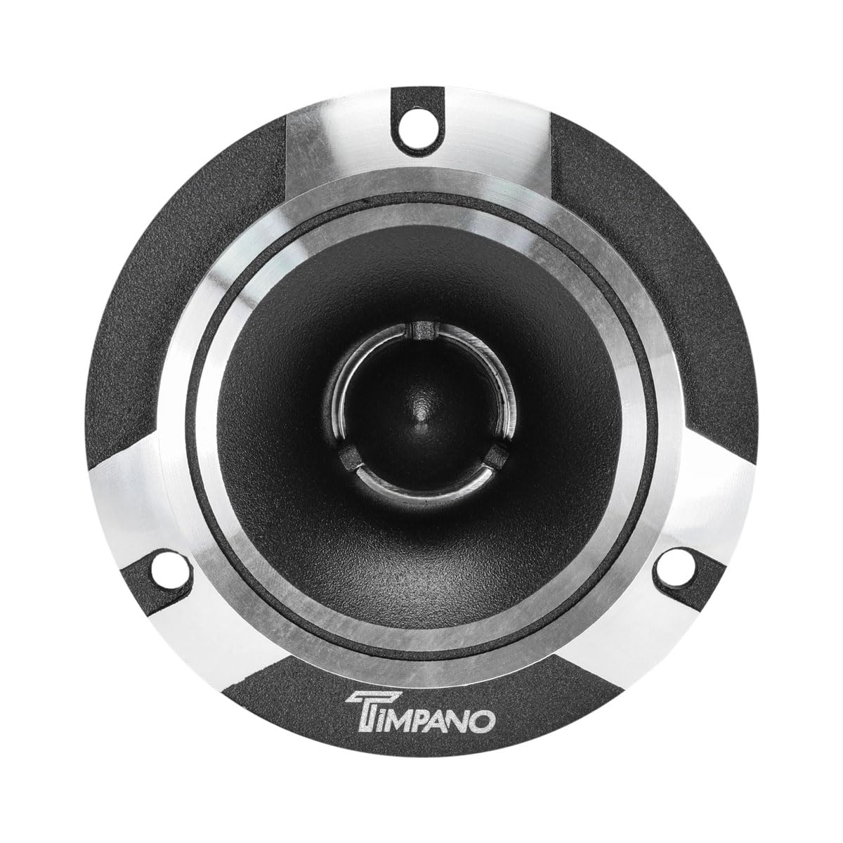 Timpano TPT-ST2 Chrome Slim Super Tweeter, 600 Watts 4 Ohm, 105 dB, 1 in Voice Coil, 3.85 inch Pro Car Sound System Bullet Tweeters (Pair)