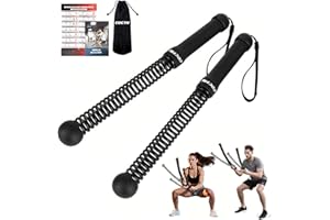 COCTN Weighted Ropeless Battle Ropes, Heavy Duty Workout Rope for Home Gym with Training Poster, Portable Arm Exerciser Rope for Strength Building, HIIT and Low-Impact Aerobic Training for Men & Women