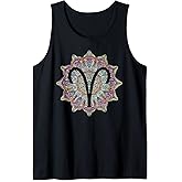 Aries Astrology Astrological Zodiac Sign Artistic Design Tank Top
