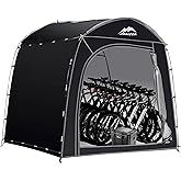 MAIZOA Bike Storage Shed Tent, 98*59*79 Inches Outdoor Portable Storage Tent, Made of 210D Oxford Cloth PU4000mm Waterproof Fabric, Suitable For Storing Bicycles, Motorbikes, Garden Tools, Lawn Mower