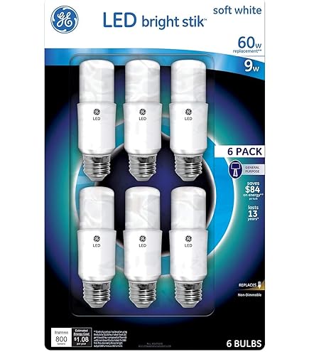 GE Lighting 36455 Reveal LED Bright Stik Light Bulb with