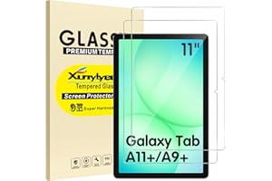 2-Pack, XunyLyee Screen Protector for Samsung Galaxy Tab A9 Plus/ A11 Plus/ A9+/ A11+ 11 Inch Tempered Glass Film Bubble Free