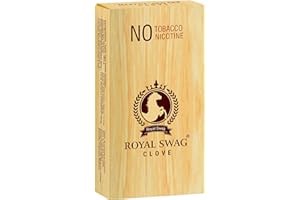 Royal Swag Ayurvedic Herbal Cigarettes 100% Tobacco Free 100% Nicotine Free Cigarettes Regular, Clove Flavour |(Pack Of 20)