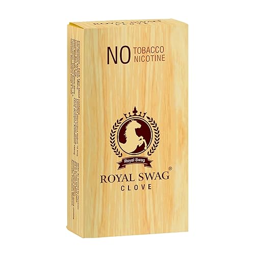 royal swag clove cigarettes ROYAL SWAG Ayurvedic & Herbal Cigarette, Clove Smoke Nicotine Free &  Tobacco Free Cigarettes with Shot - (30 Sticks, Shot -1) in Saudi Arabia