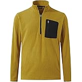 M MAELREG Quarter Zip Pullover Men Midweight Dry Fit Winter Warm Stretchy Golf 1/4 Zip Pullover Mens Sweatshirt with Pocket