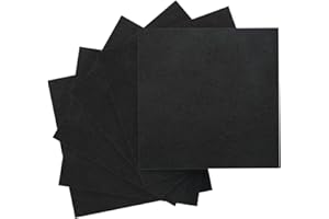 IOOLEEM Black Felt Sheets, 108pcs 4"x4" (10 cm x 10 cm), Pre-cut Felt Sheet for Crafts, Craft Felt Fabric Sheets, Sewing Felt Squares for Patchwork.