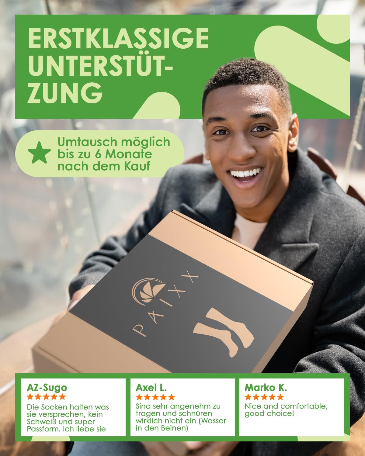 PAIXX Premium Bambus-Socken Herren 43-46, Bamboo-Socks Damen 39-42 & 35-38 – 4/8 Paar Schwarz, Mens Business Socks ohne Gummibund – Anti-Schweiß, Antibakteriell, Atmungsaktiv gegen Schweißfüße 7